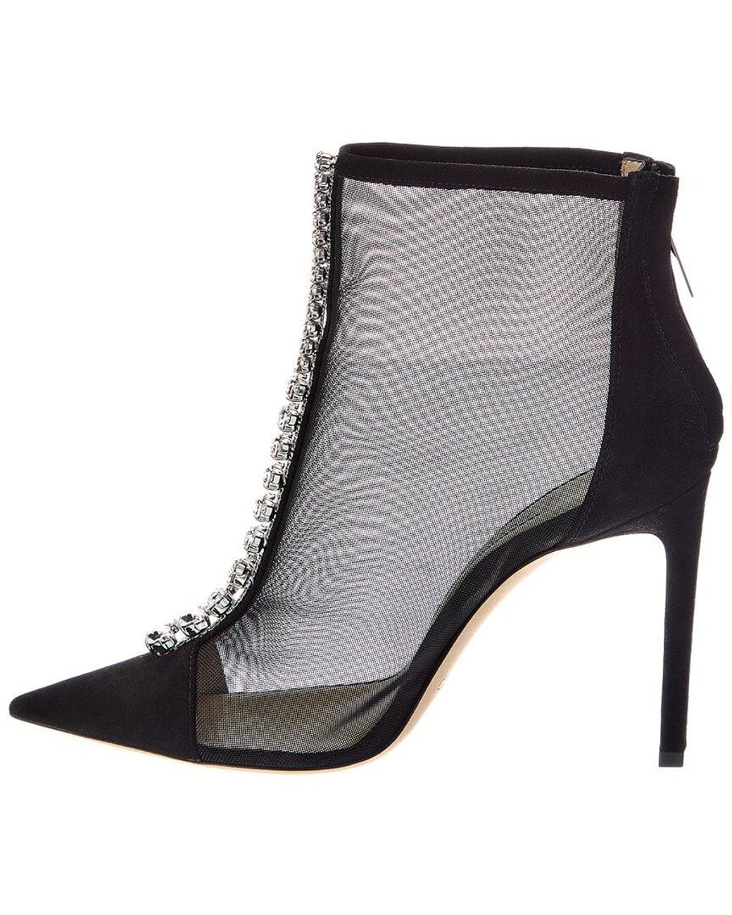 Jimmy Choo Black Bing 100 Suede Boot