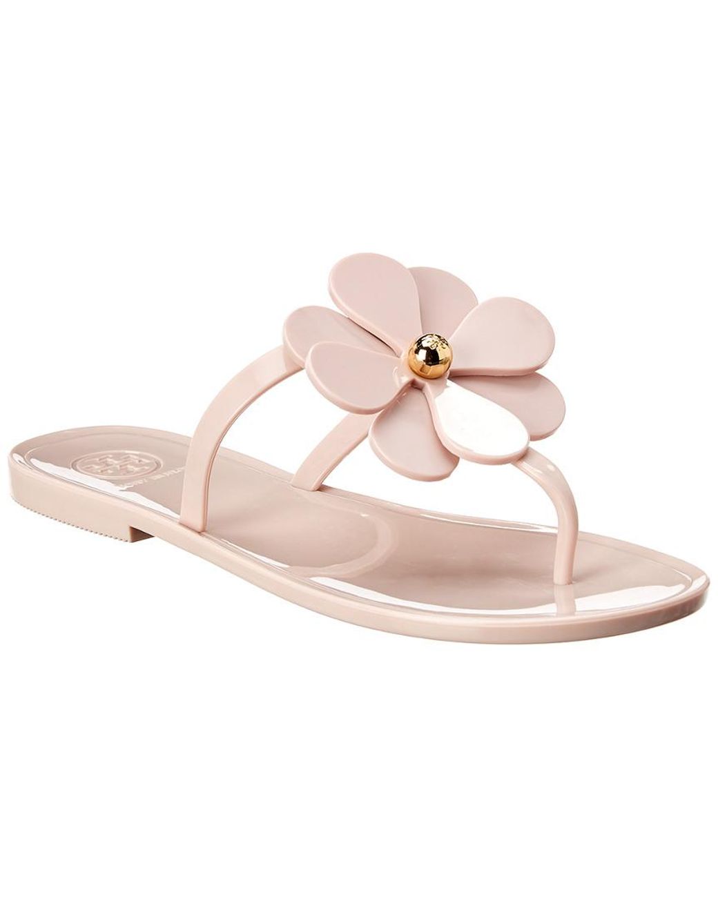 Tory Burch Flower Jelly Sandals in Pink | Lyst