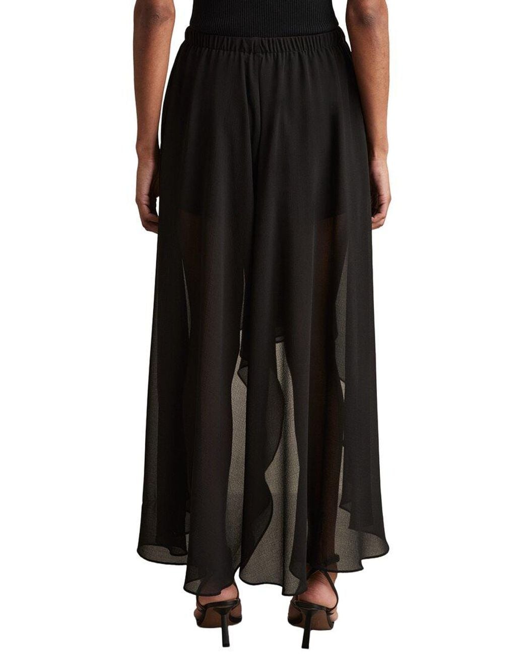 Reiss Black Lucie Fluid Short