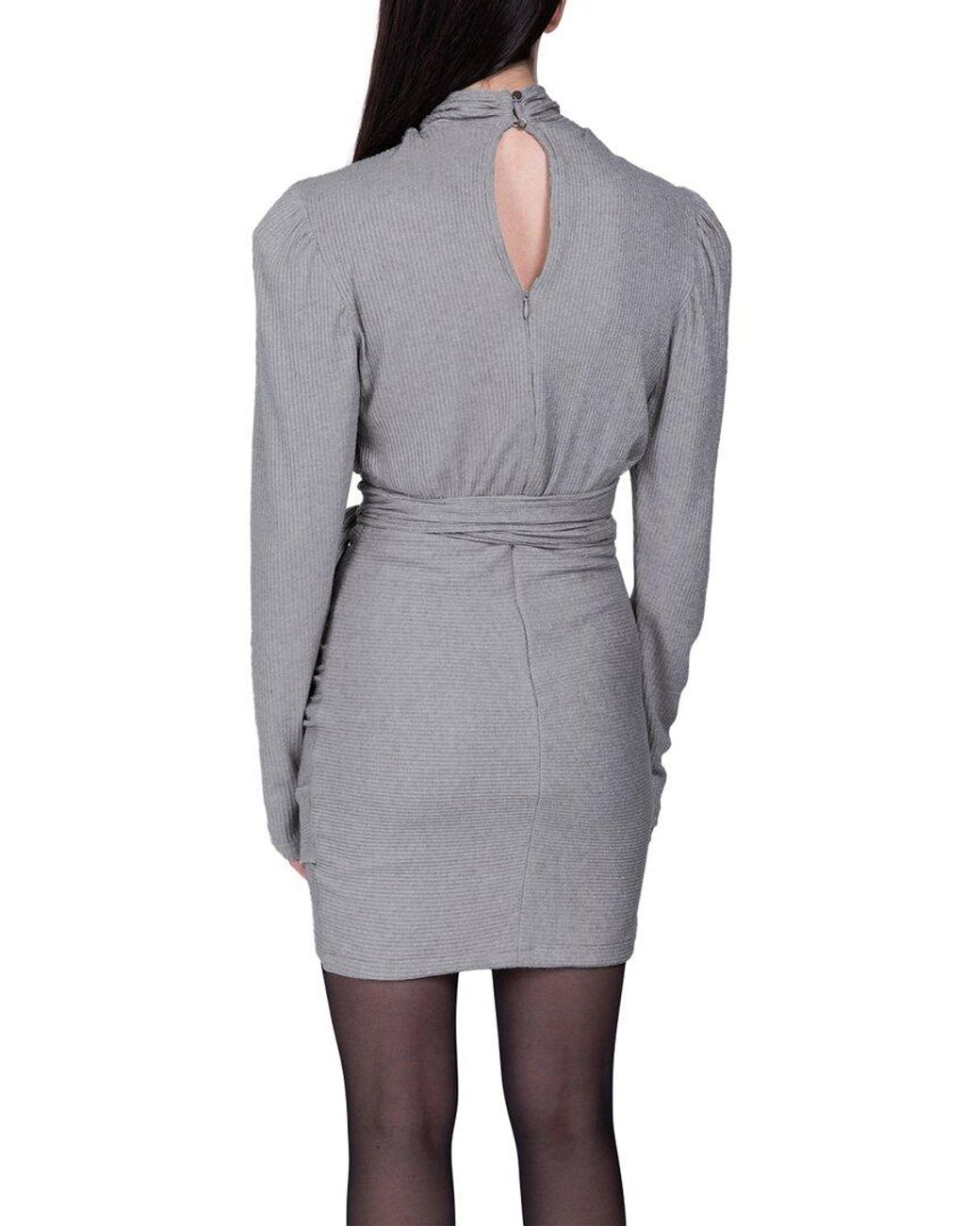 Sabina Musayev Gray Sicily Mini Dress