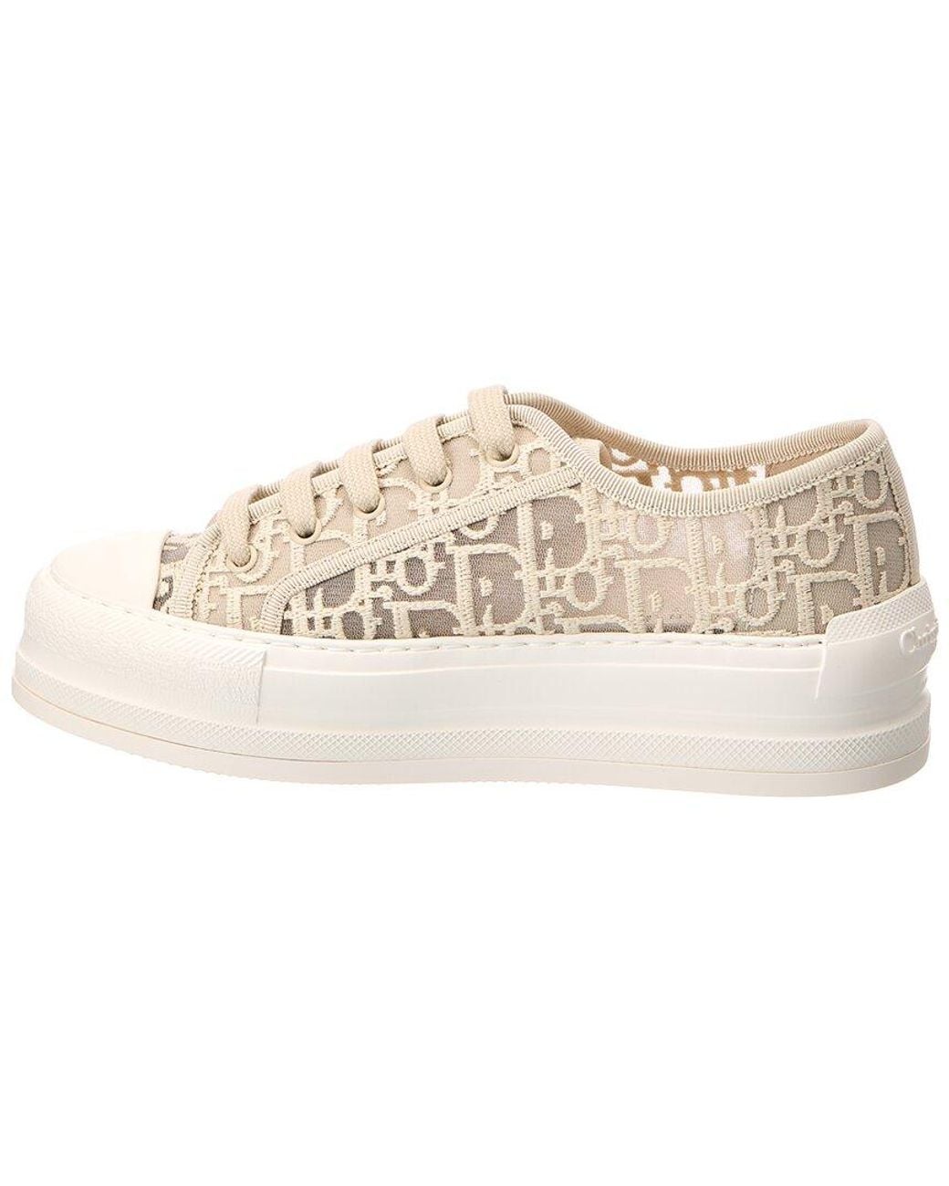 Dior Natural Canvas & Mesh Sneaker