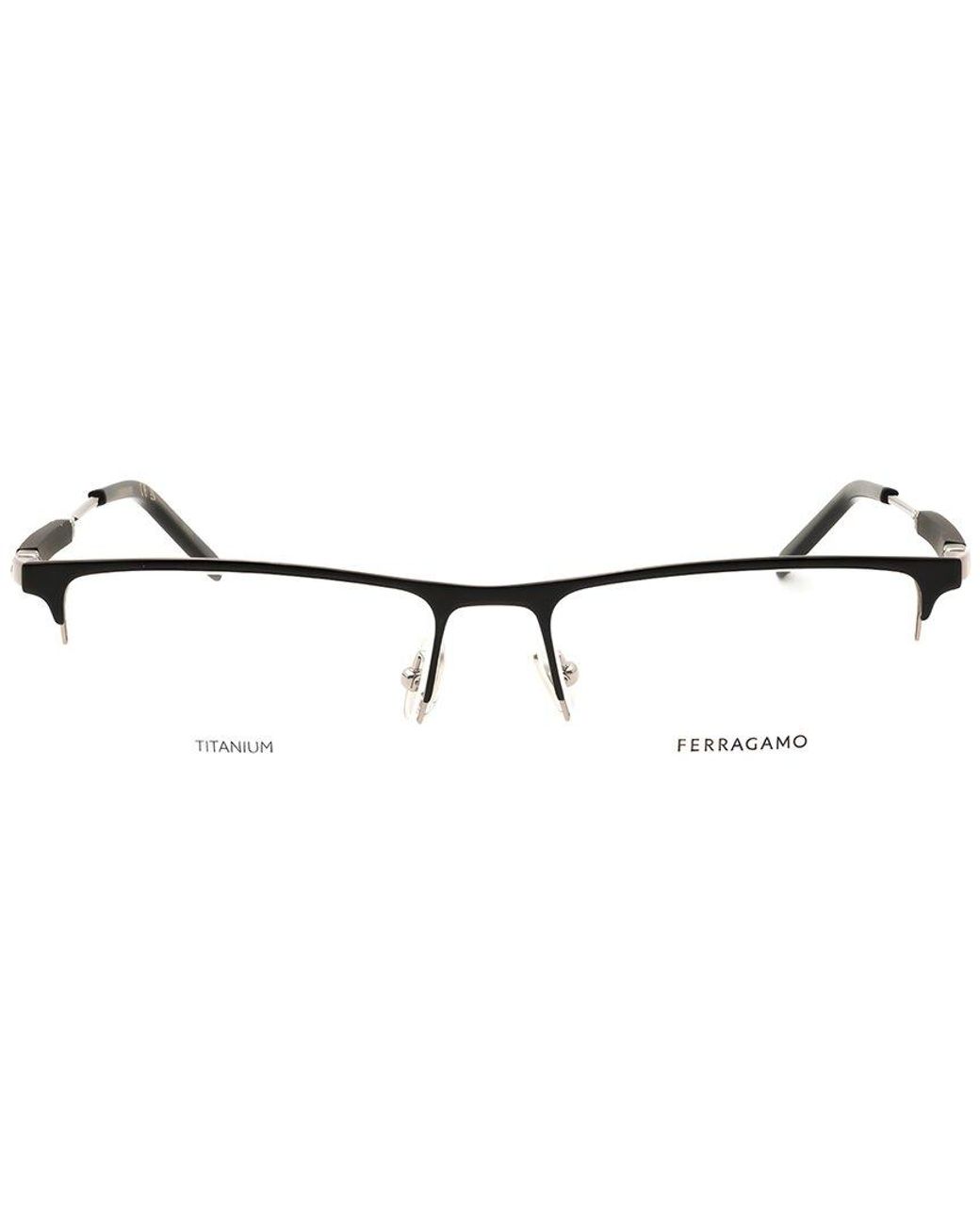 Ferragamo White 55Mm Optical Frames