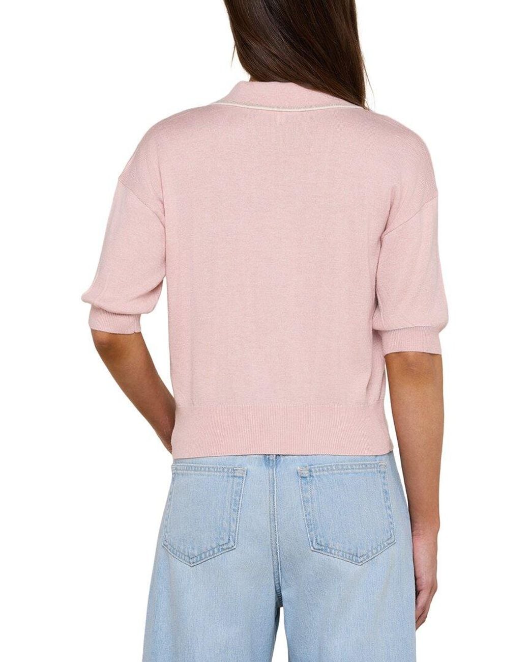 L'Agence Masaki Collared Wool-Blend Sweater