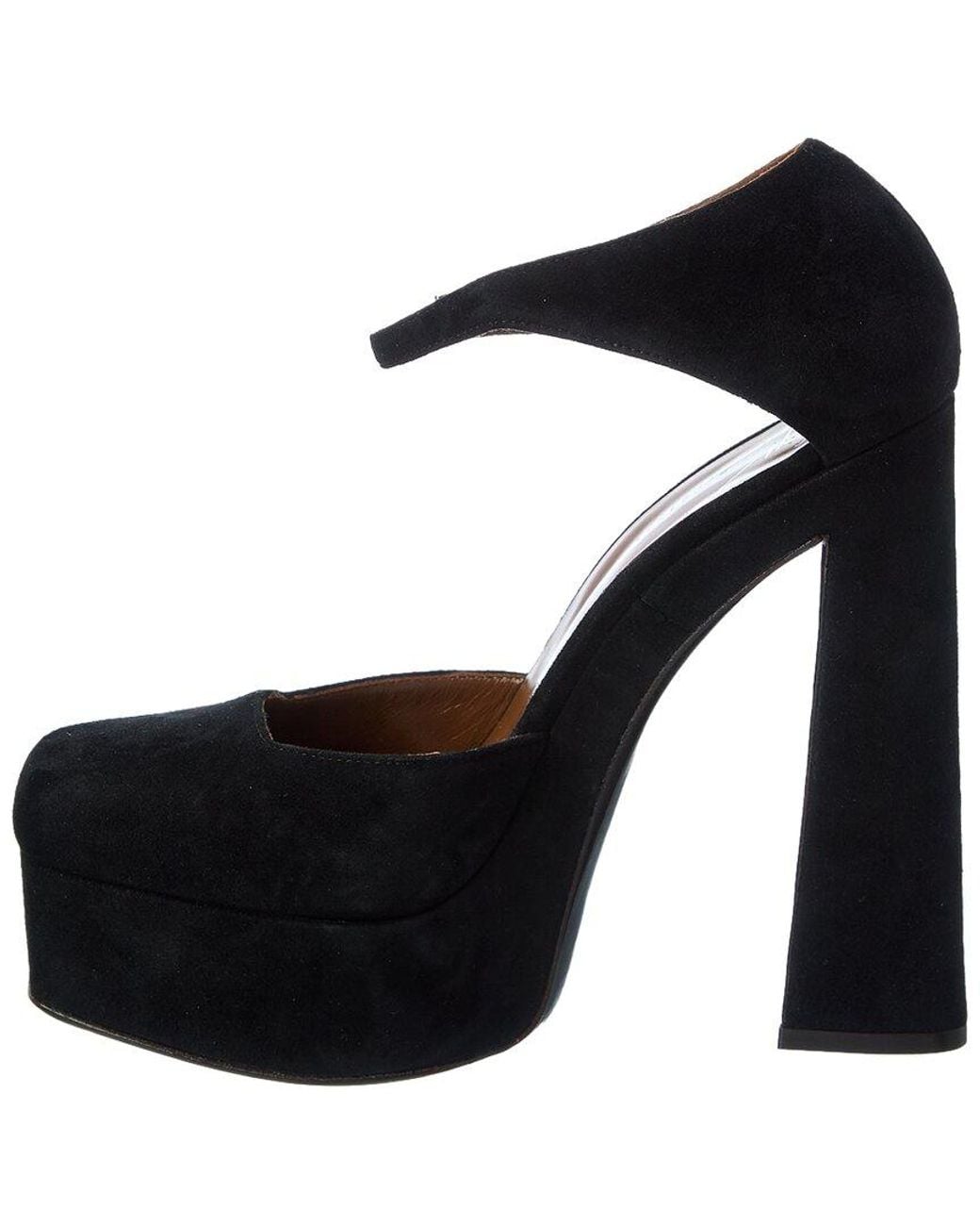 Giuseppe Zanotti Black Caso 100 Suede Platform Pump