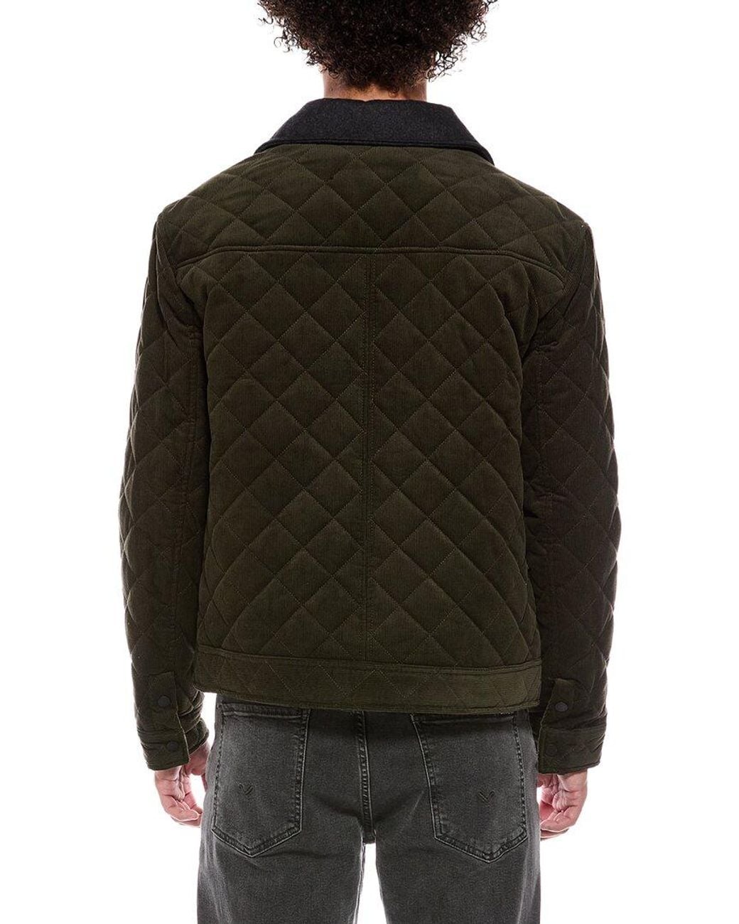 Cole Haan Black Diamond Quilted Bomber Jacket for men