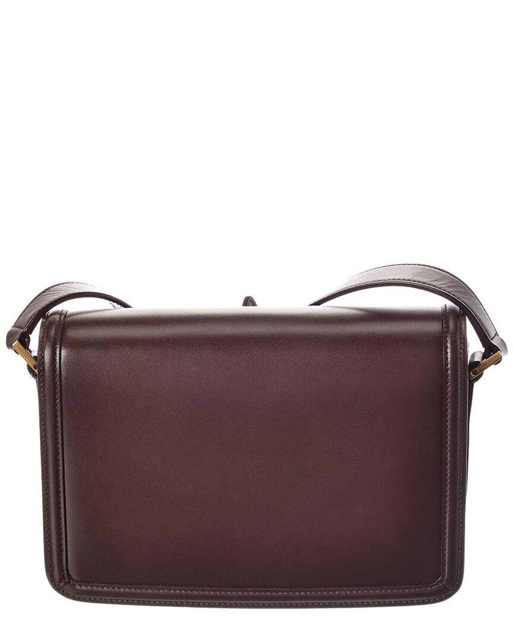 Saint Laurent Purple Solferino Medium Leather Satchel for men