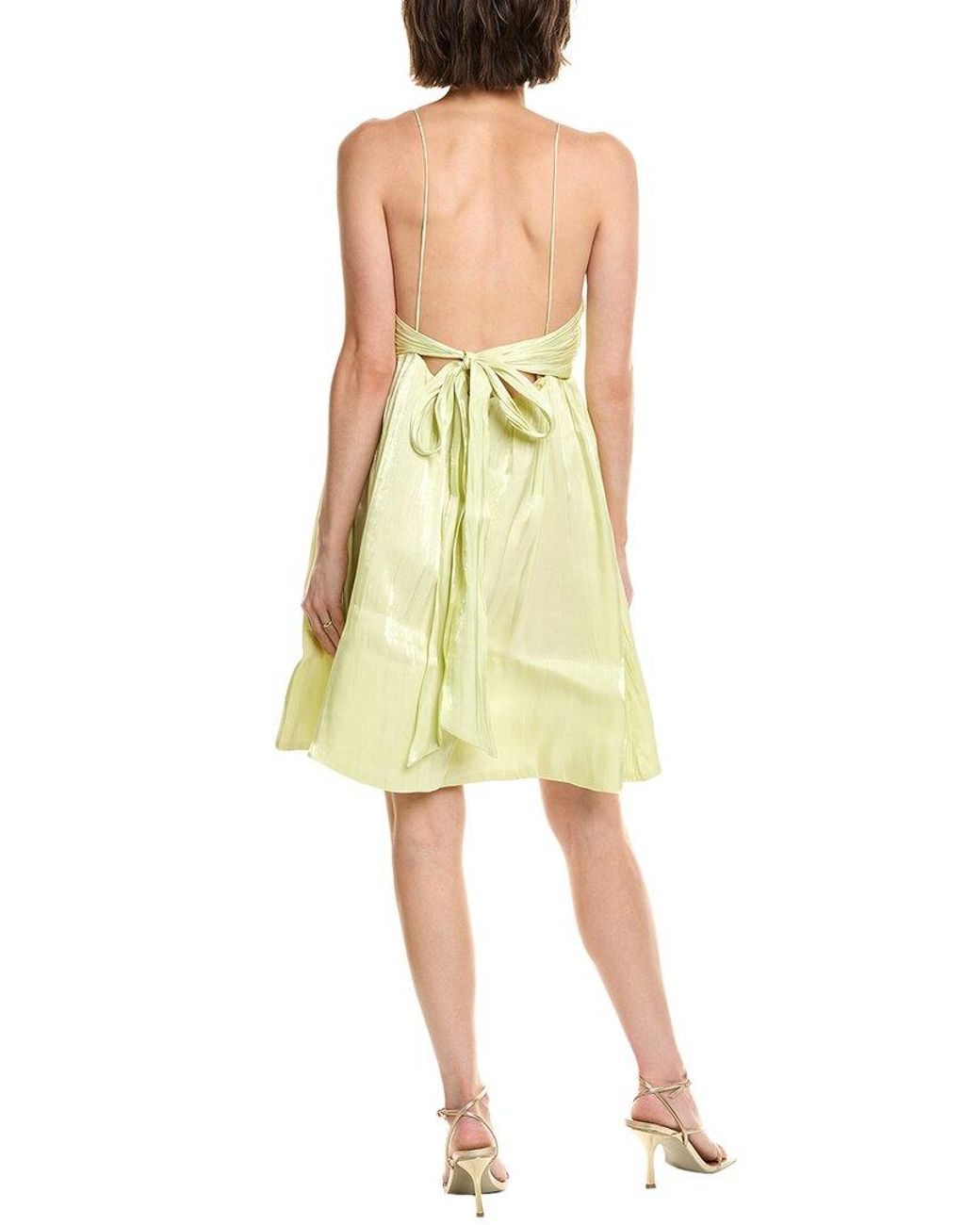 Seraphin Yellow Mini Dress