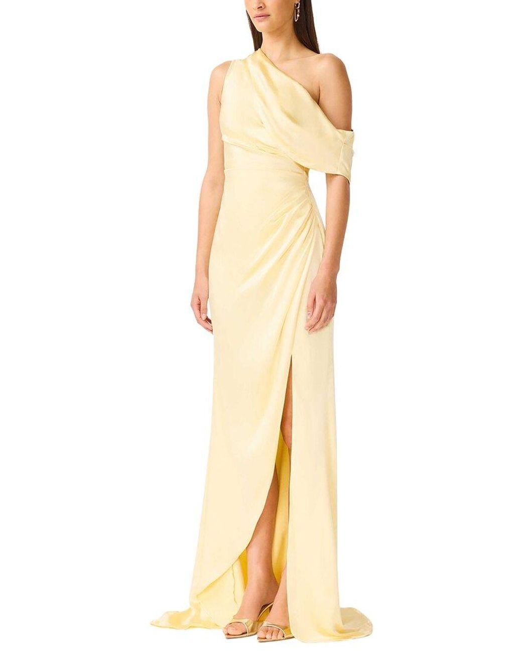 Elliatt Metallic Isadora One Shoulder Gown