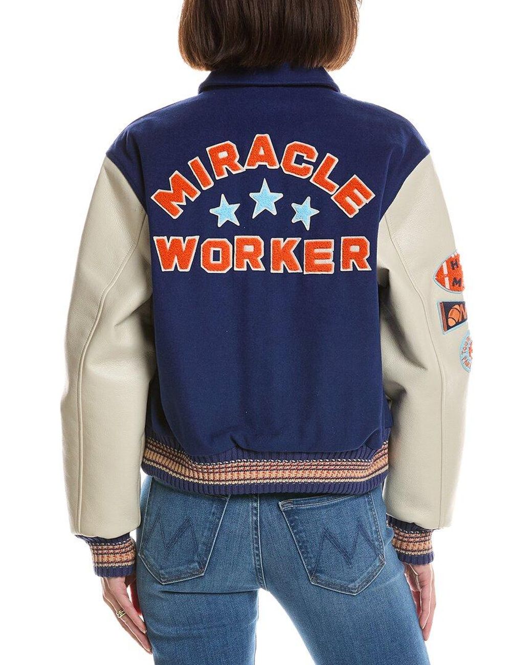 Mother Blue The Team Spirit Wool-Blend Jacket