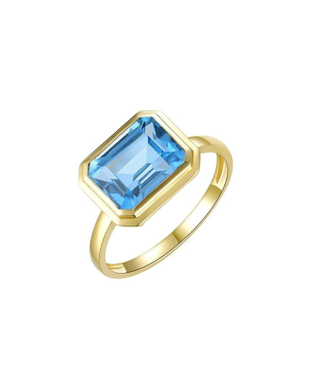 Kai Fine Jewelry Blue 14K 2.50 Ct. Tw. Topaz Cocktail Ring