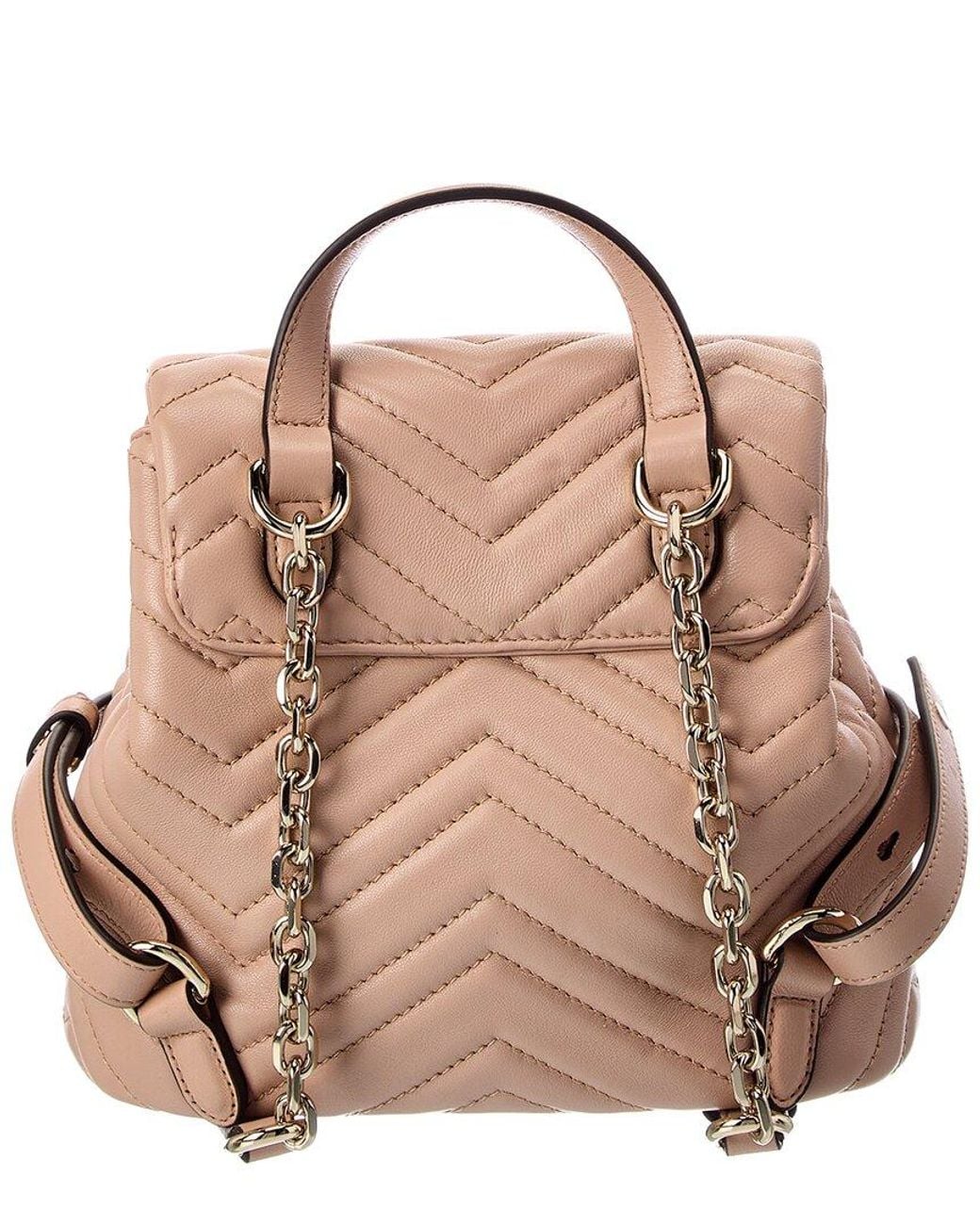 Gucci Pink Gg Marmont Mini Leather Backpack