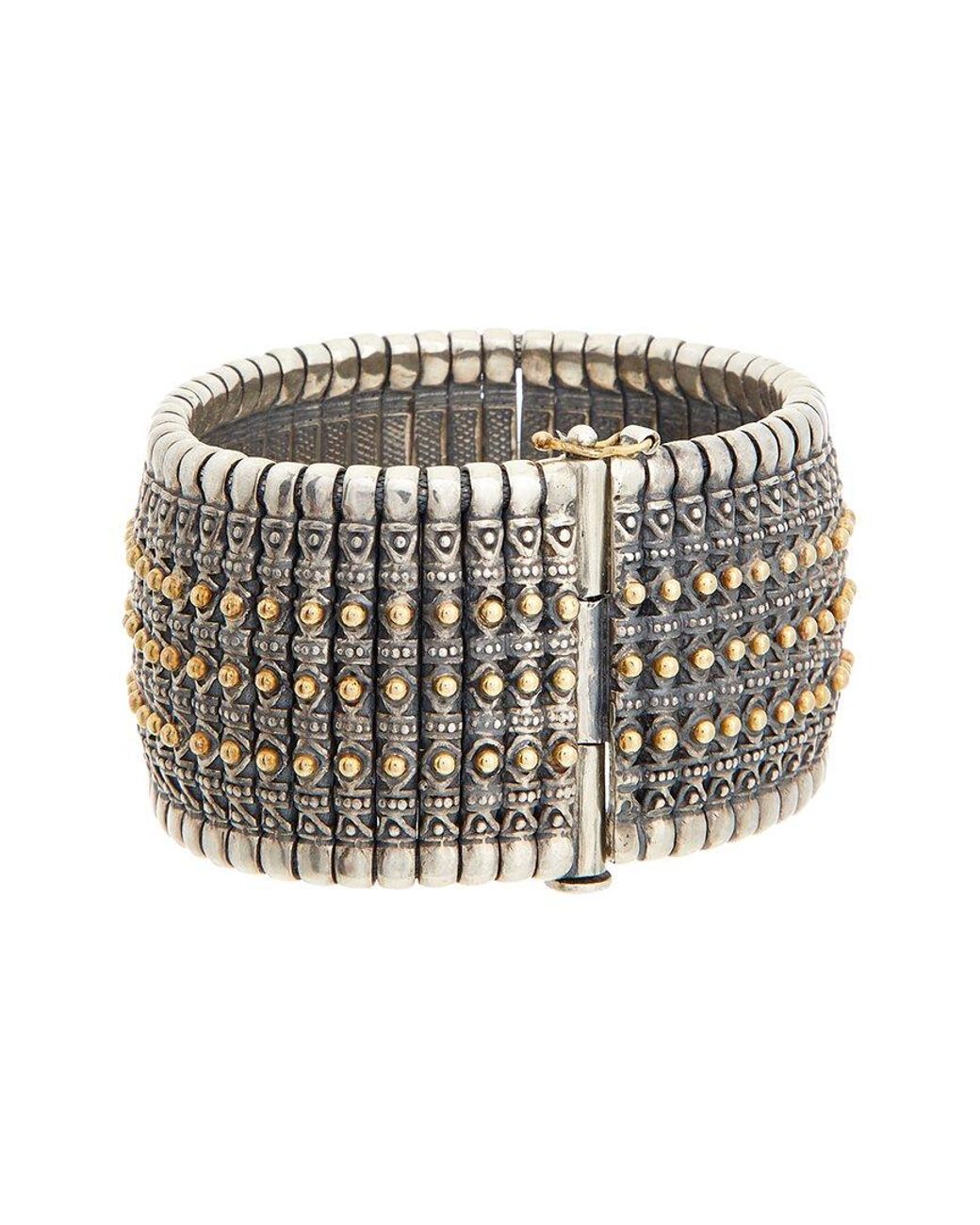 Konstantino White Hera & 18K Ruby Cuff Bracelet