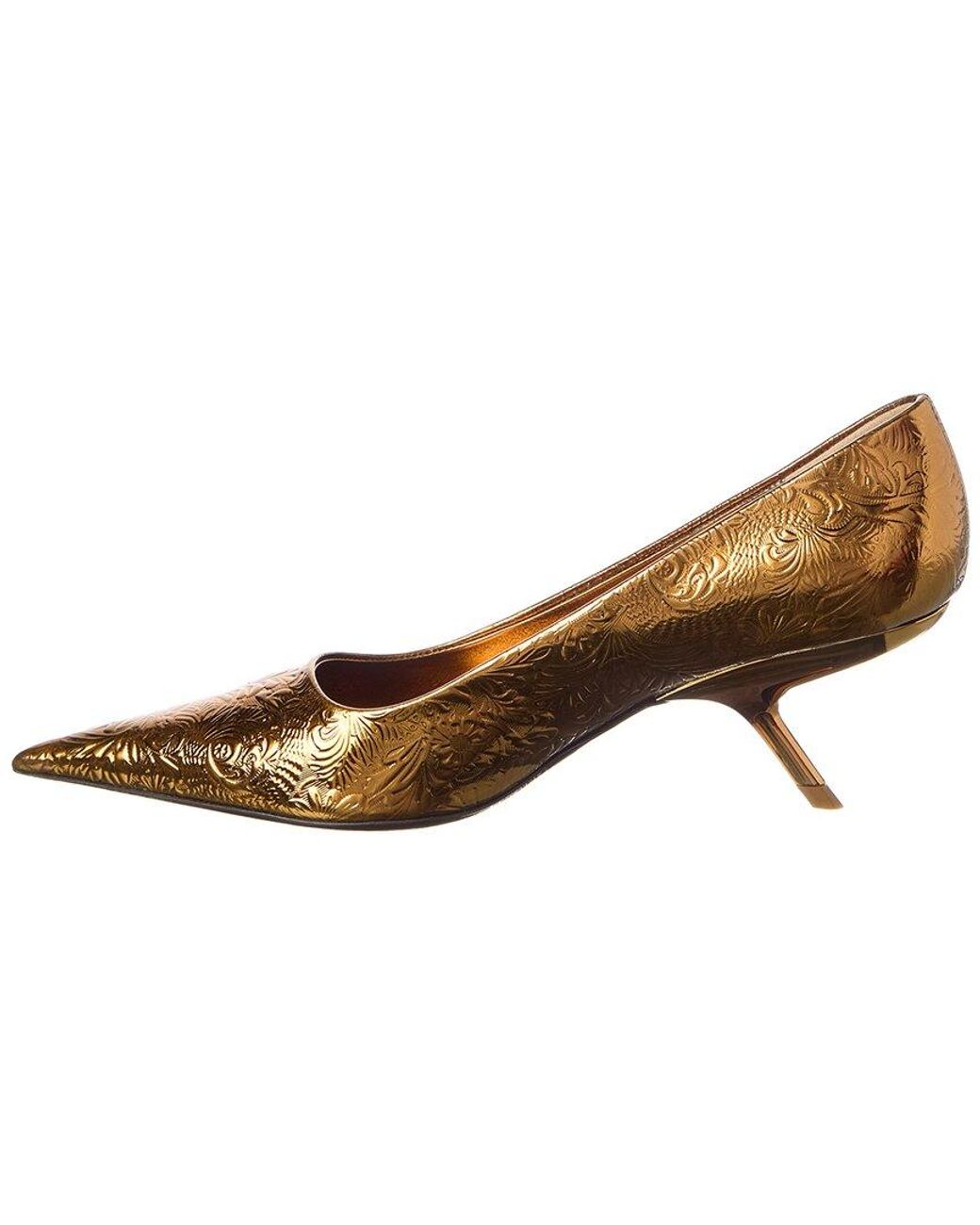Ferragamo Brown 76 Patent Pump