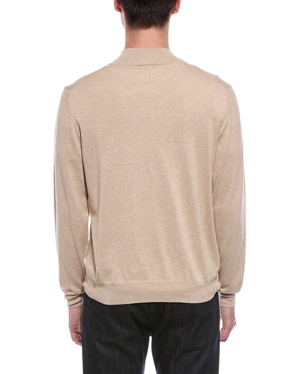 Faherty Brand Natural Movement Quarter Zip Sweater for men