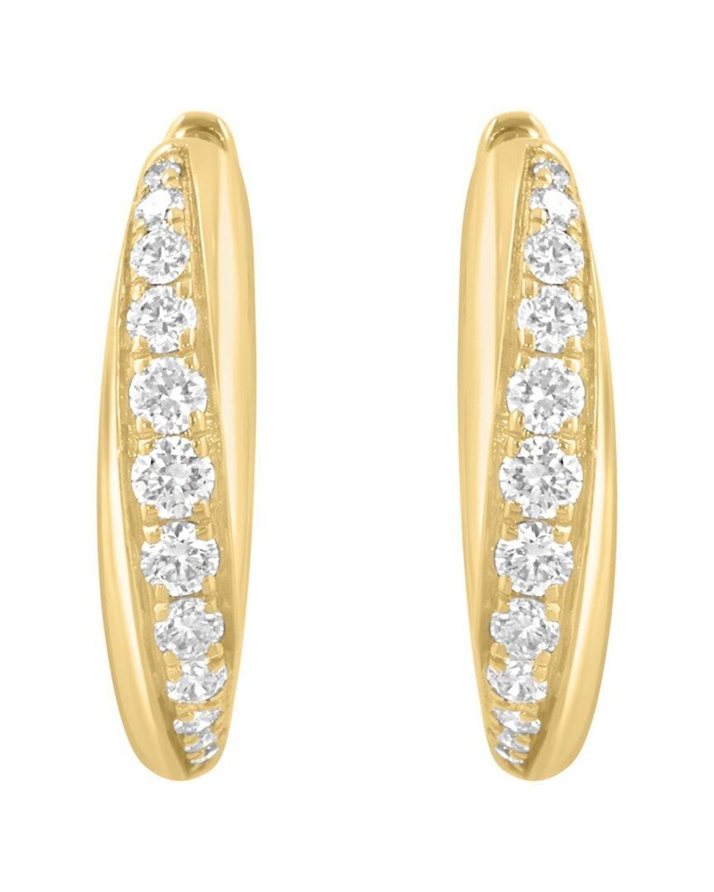 Effy Fine Jewelry Metallic 14k 0.48 Ct. Tw. Diamond Earrings