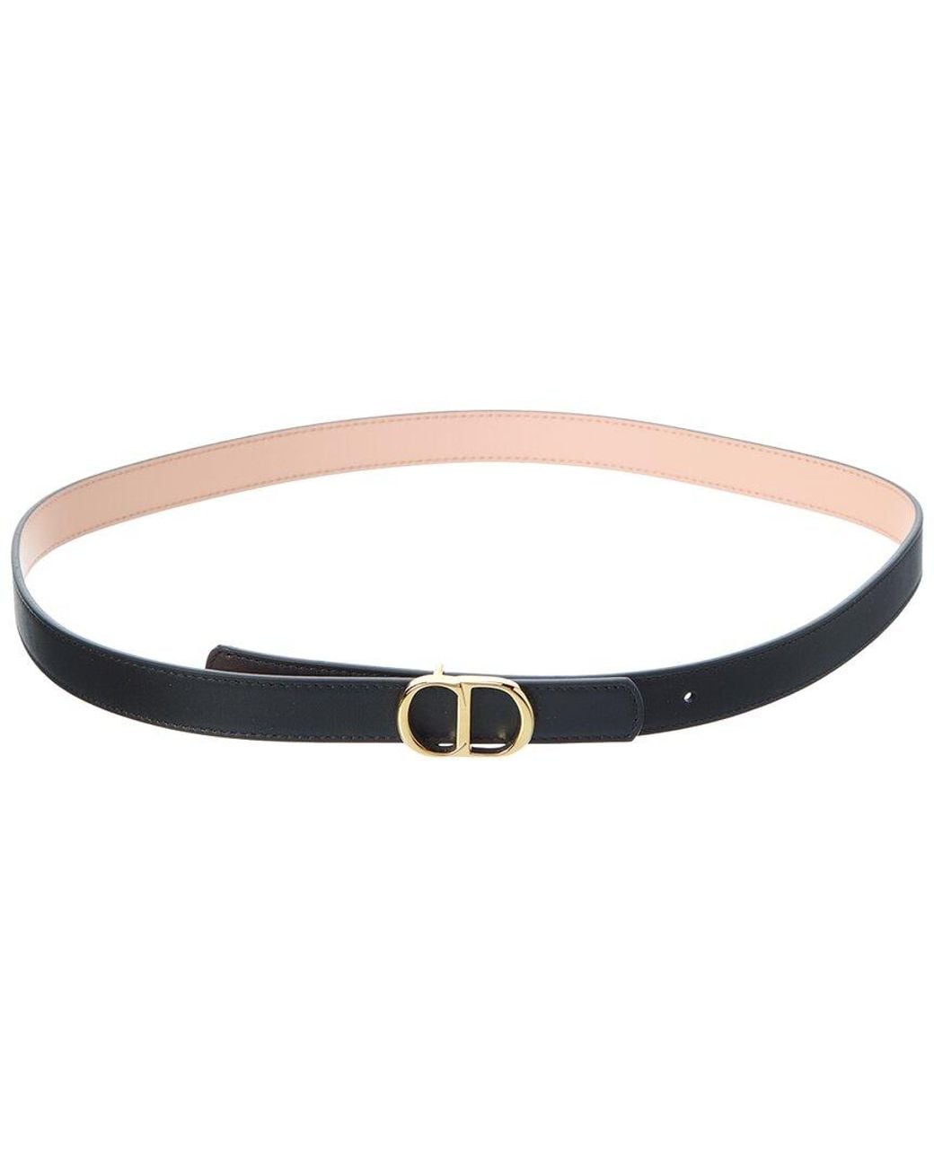Dior White Cd Icon Leather Belt