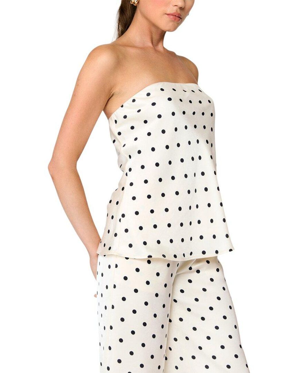 Line & Dot White Ravyn Tube Top