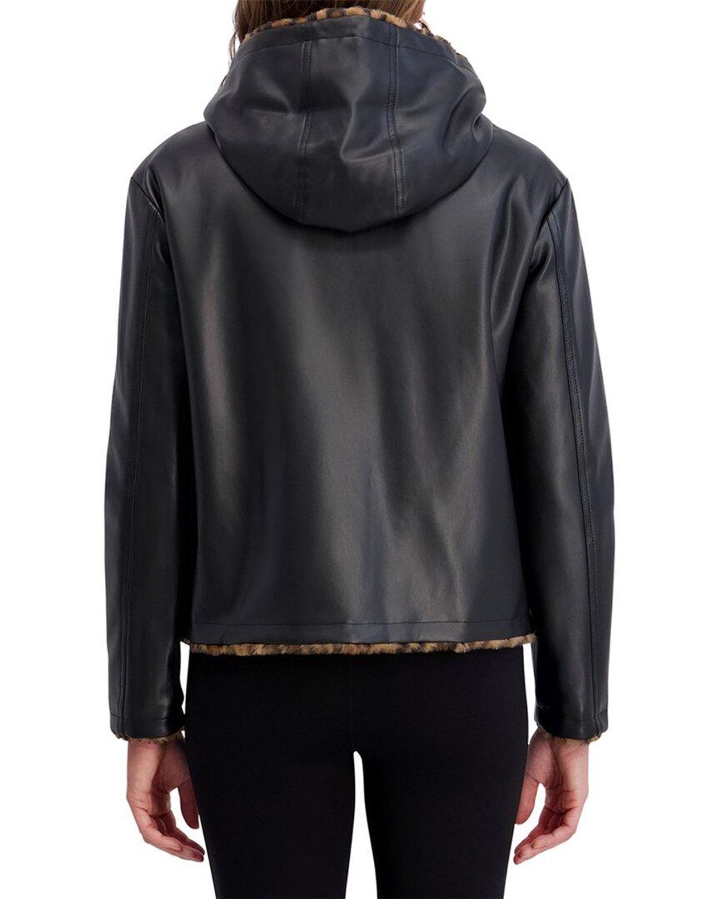 Kensie Black Faux Leather Jacket