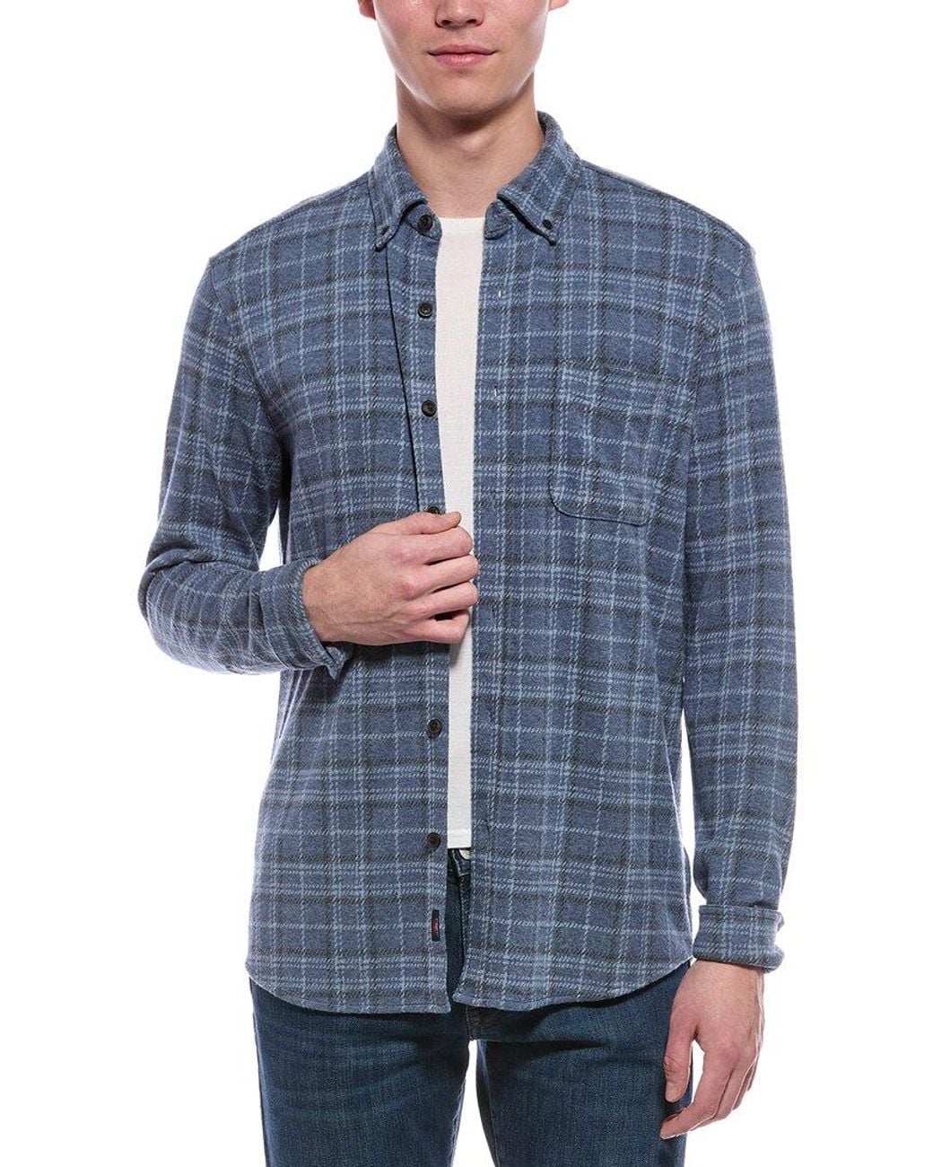 Faherty Brand Blue Legend Sweater Shirt for men