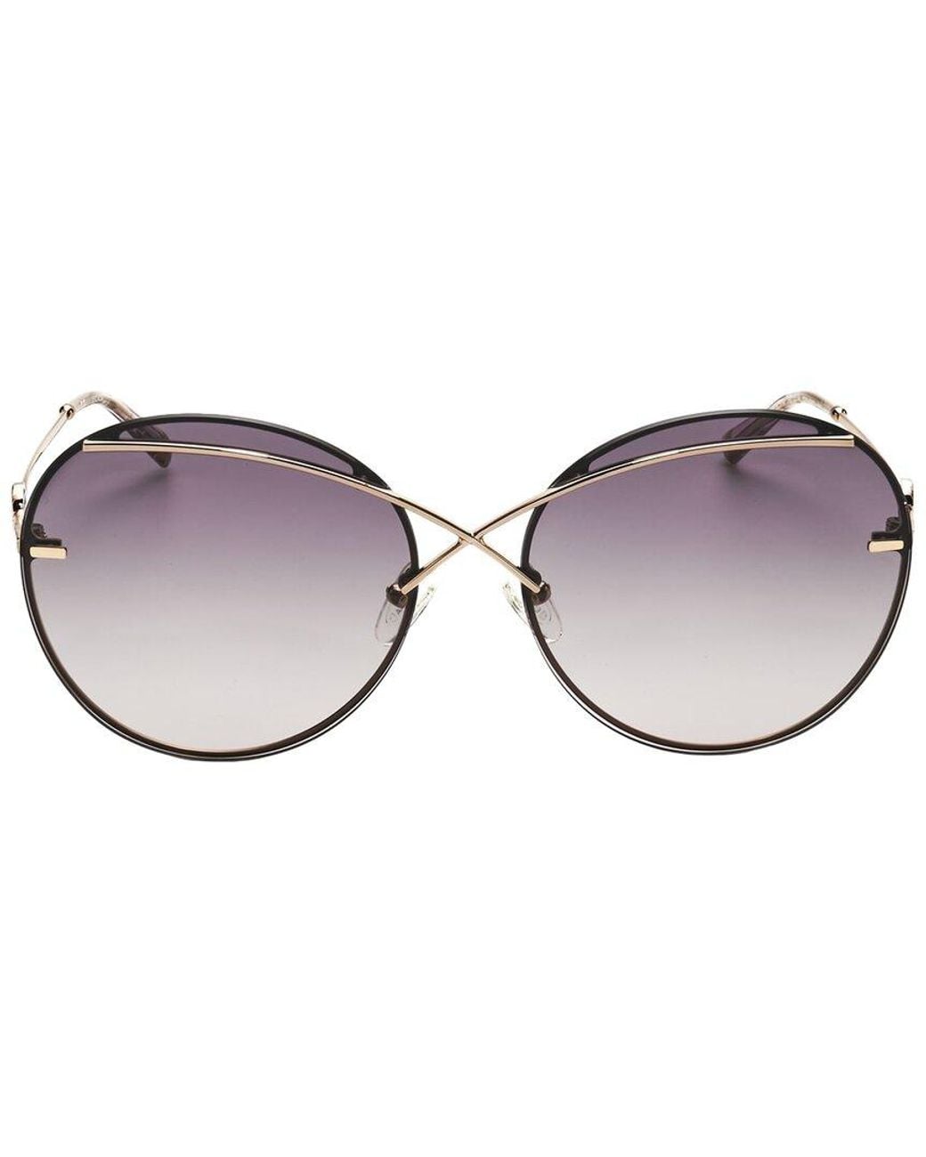 ESCADA Brown Round Gradient Sunglasses