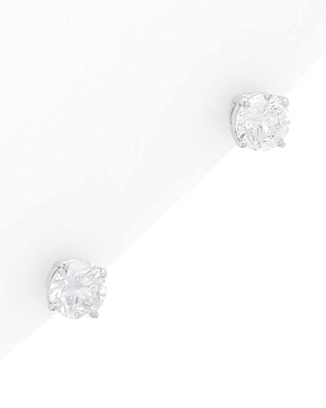 Diana M White 14k 1.60 Ct. Tw. Diamond Studs