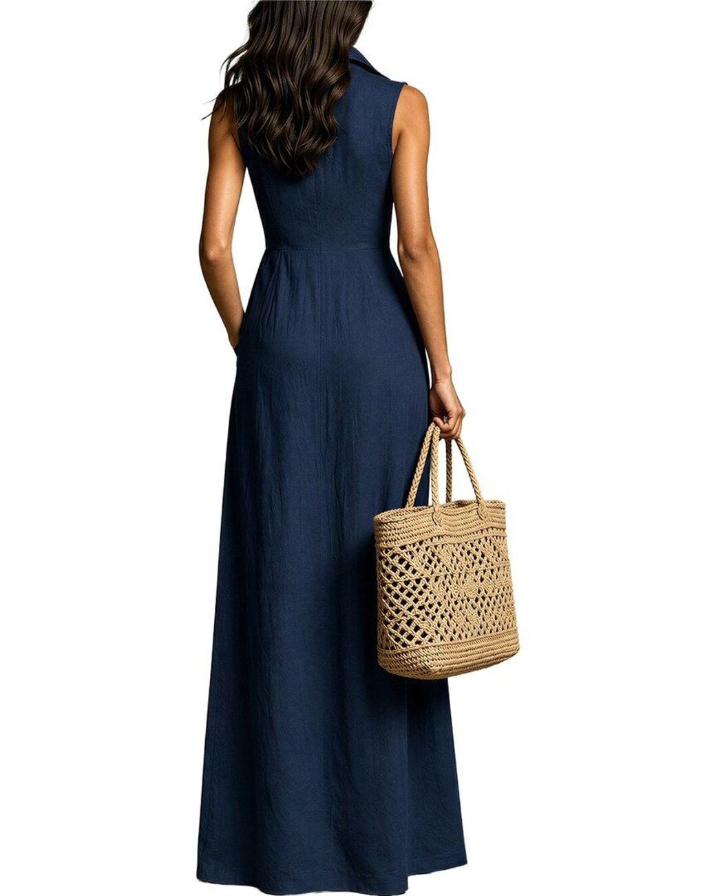 Vincent Blue Maxi Dress