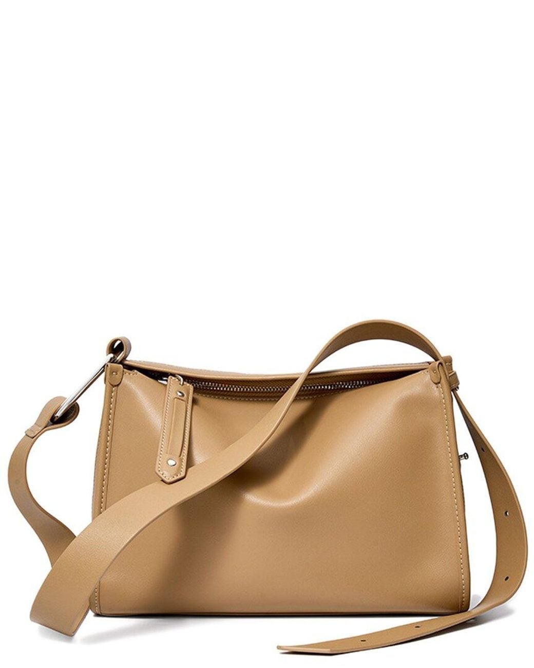 Adele Berto Brown Leather Shoulder Bag