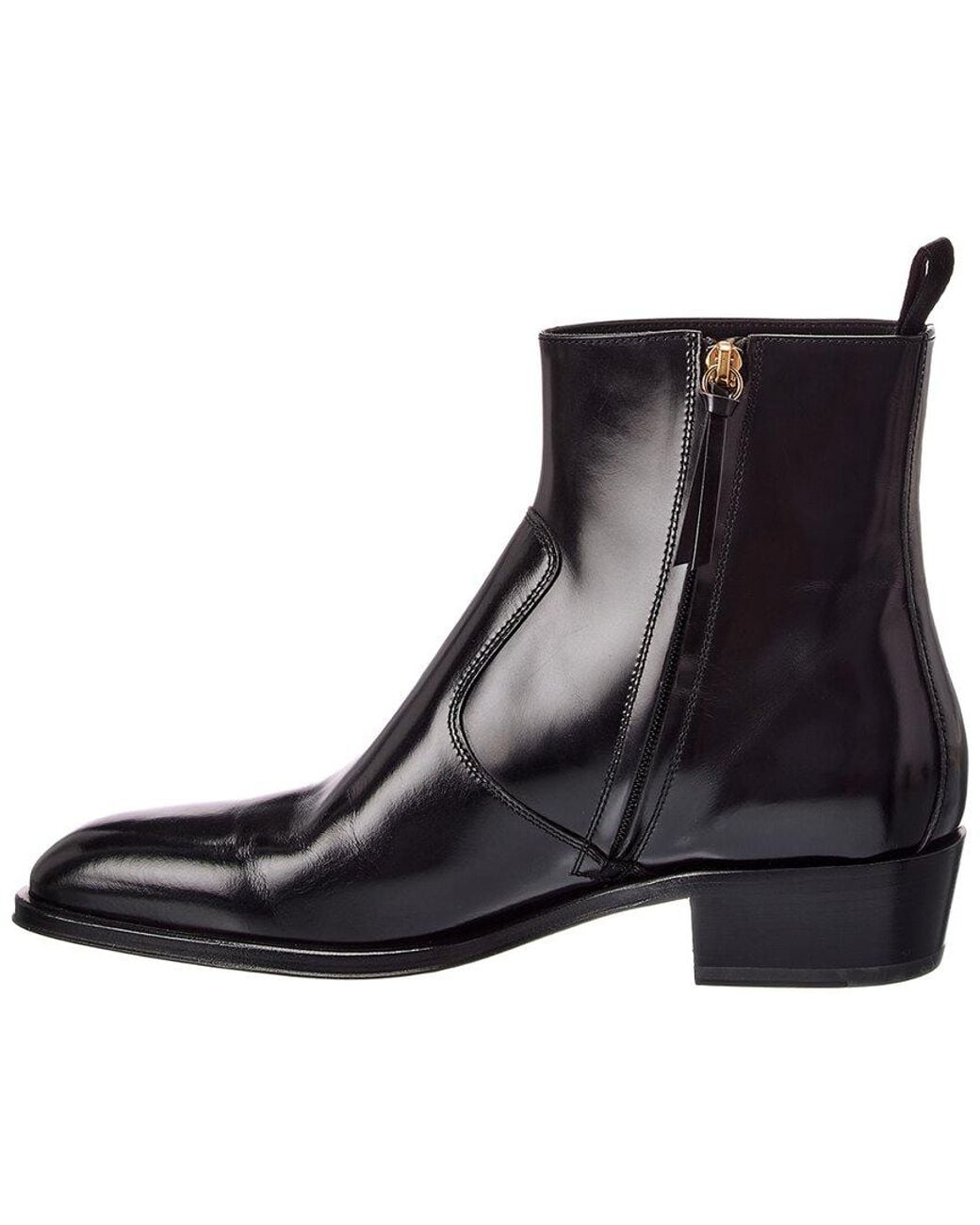 Giuseppe Zanotti Black Chicago 40 Leather Boot for men
