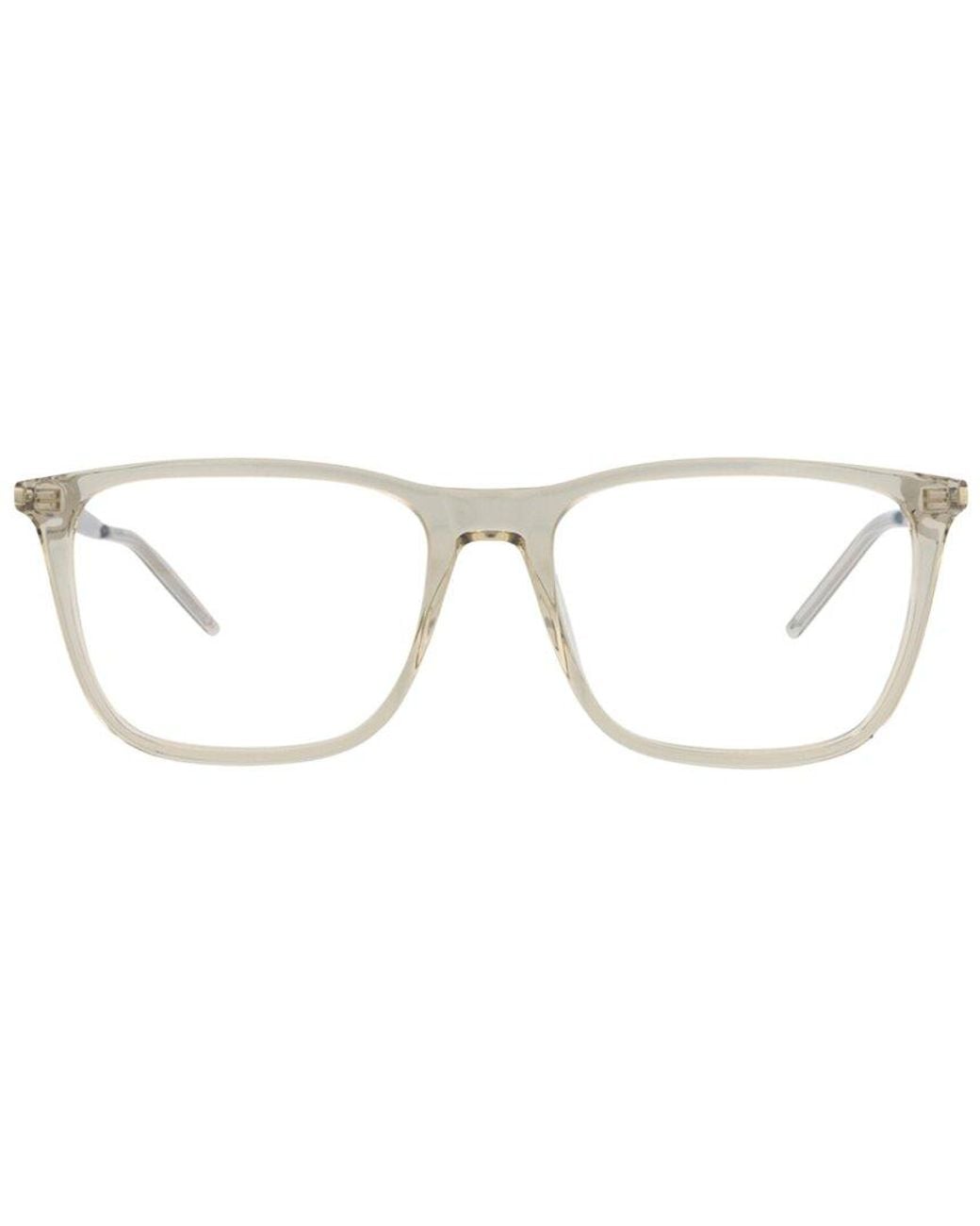 Saint Laurent White 55Mm Optical Frames for men
