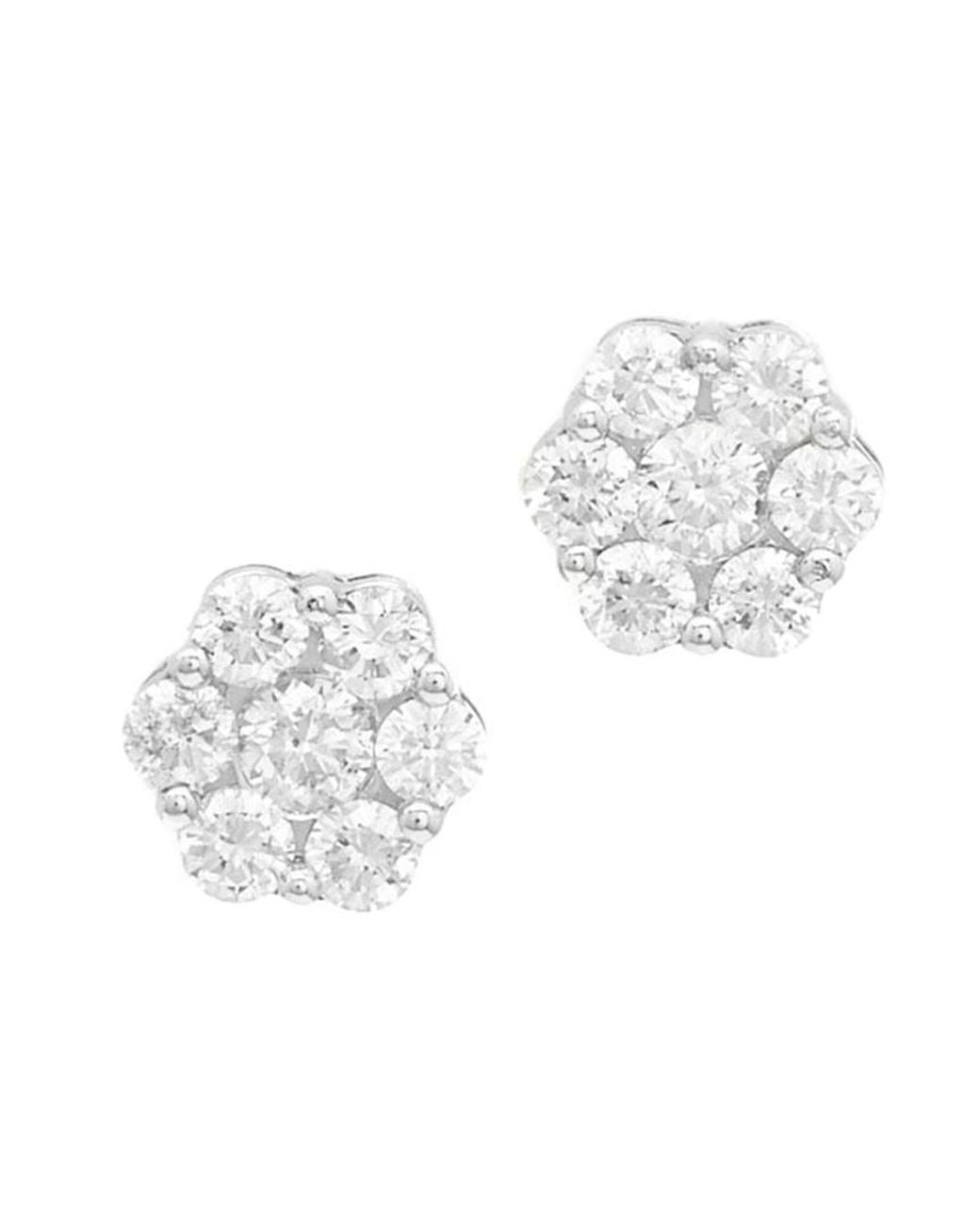 Diana M White Fine Jewelry 18k 1.73 Ct. Tw. Diamond Earrings