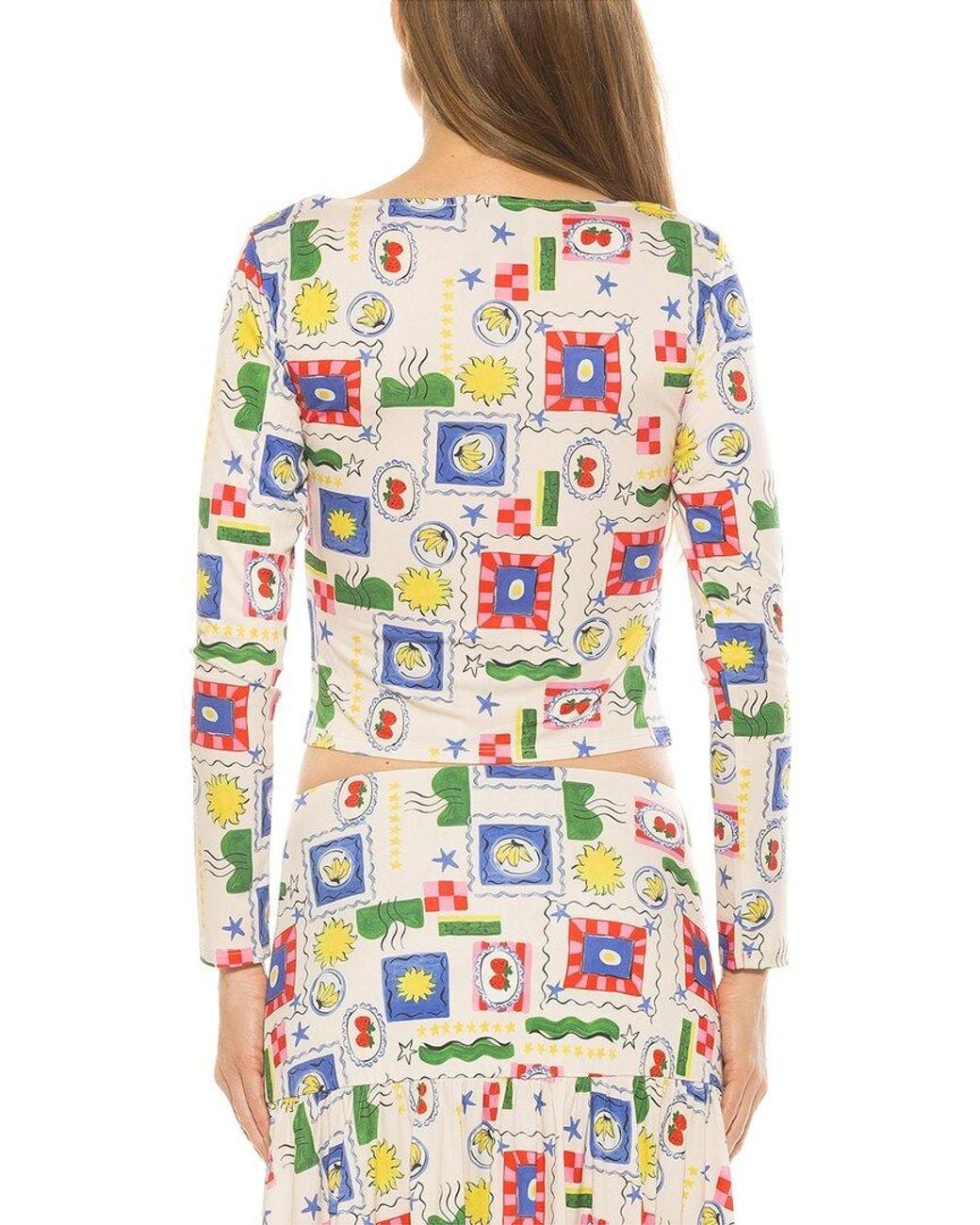 Alexia Admor White Dahlia Shirt