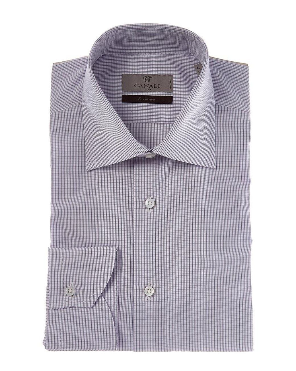 Canali Purple Dress Shirt for men