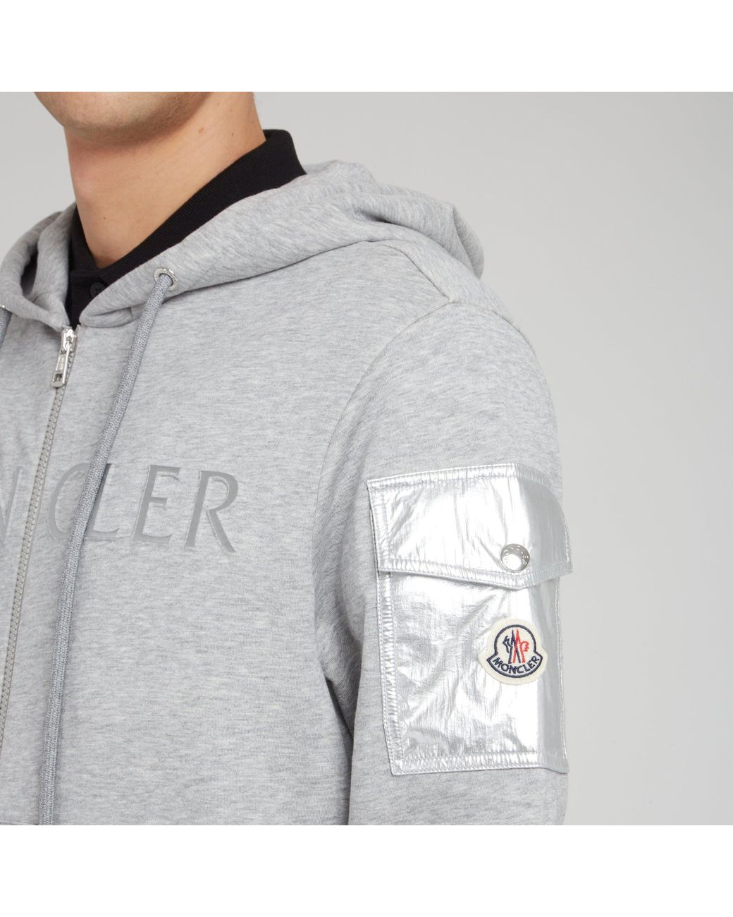 Felpa moncler best sale grigia