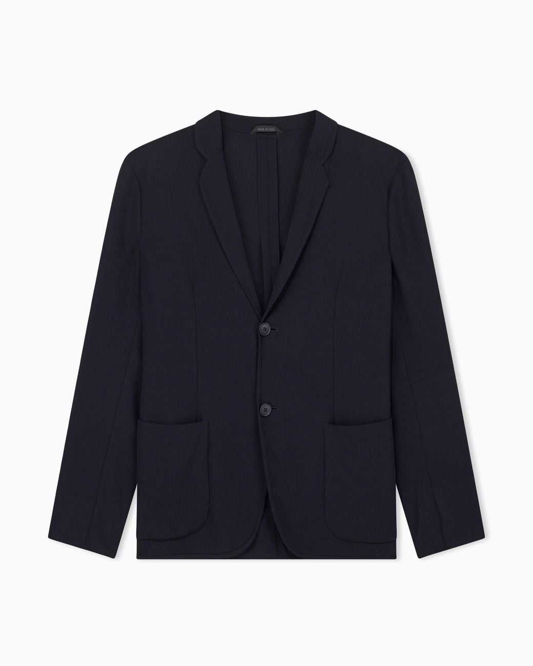 Giorgio Armani Blue Wool Crêpe Single-Breasted Jacket for men