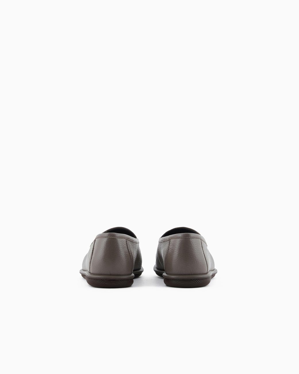 Giorgio Armani White Deerskin Loafers With Embroidered Logo for men