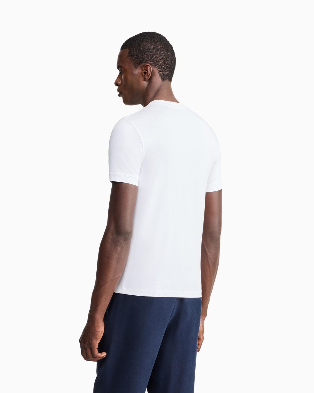 Giorgio Armani White Jersey T-Shirt for men