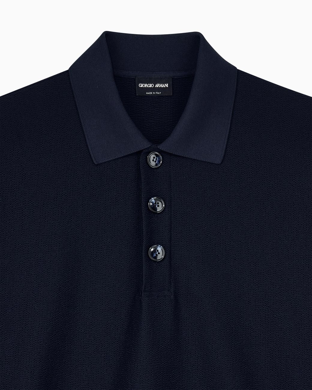Giorgio Armani Blue Polo Shirt Regular Fit for men