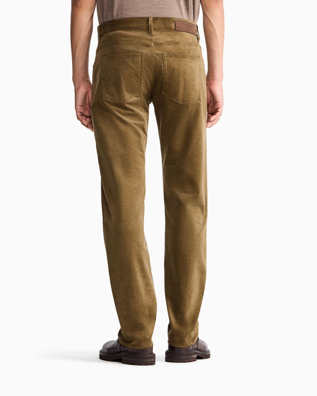 Giorgio Armani Green Five-Pocket Corduroy Trousers for men