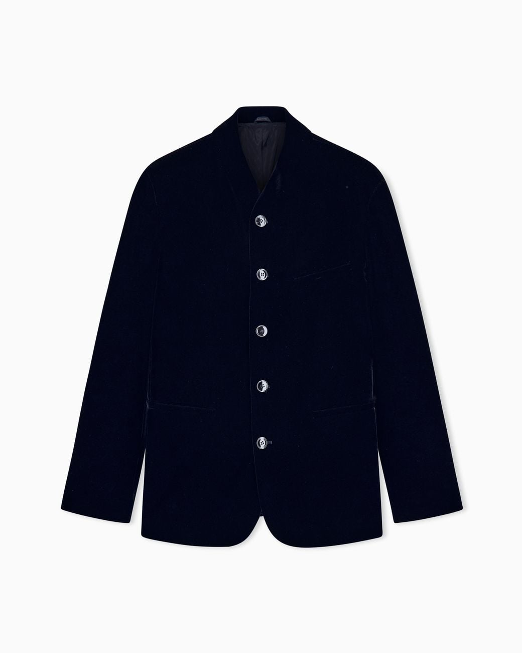 Giorgio Armani Blue Blazer One Shot Stretch Viscose And Cupro Velvet for men