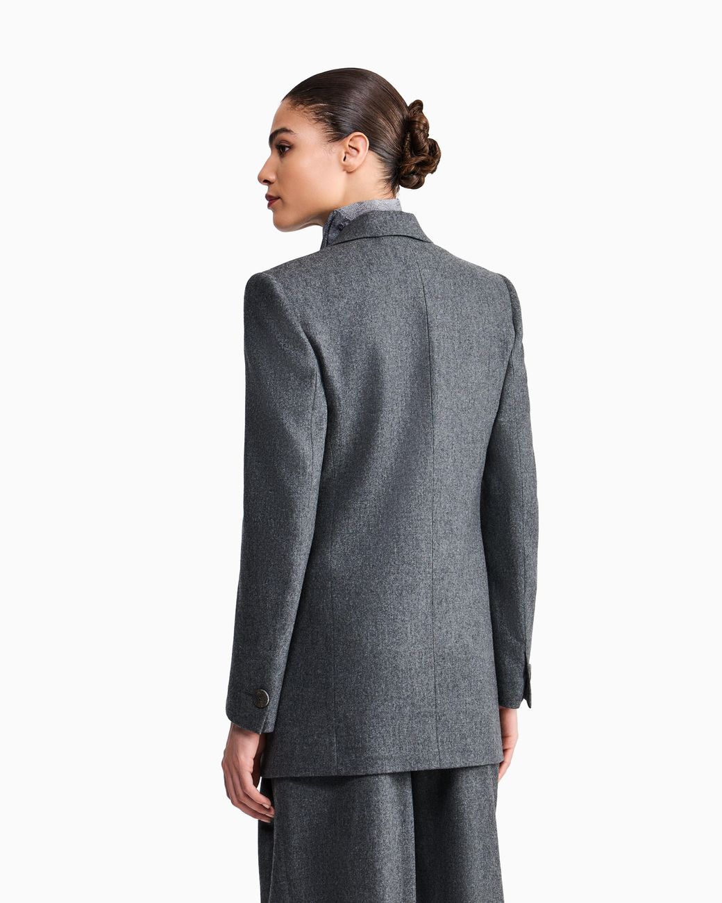 Giorgio Armani Gray Double-Breasted Jacket