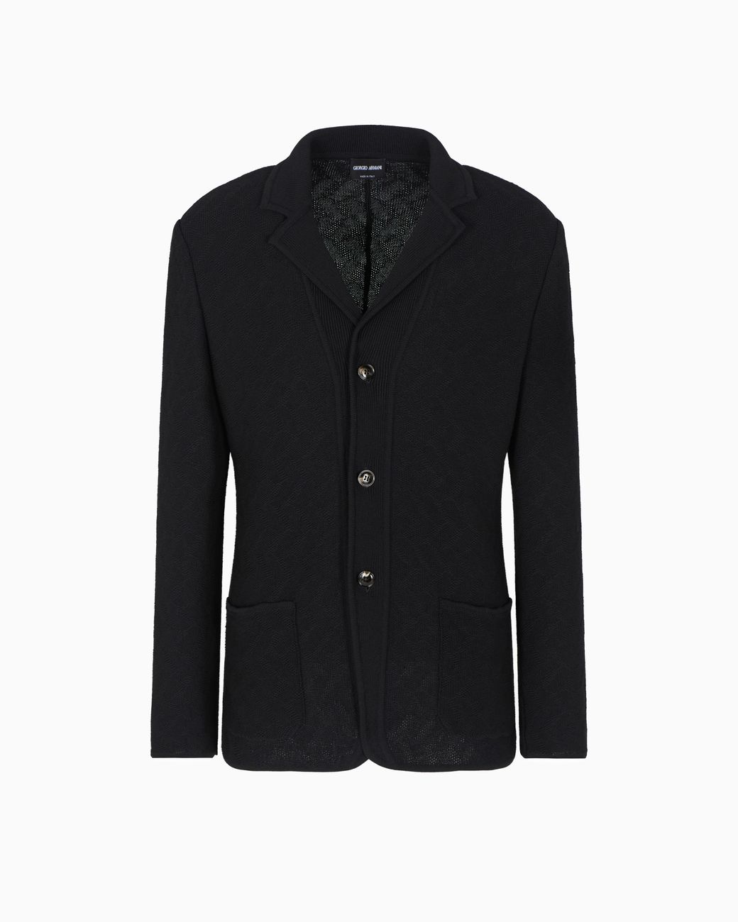 Giorgio Armani Black Single-Breasted Jacket for men