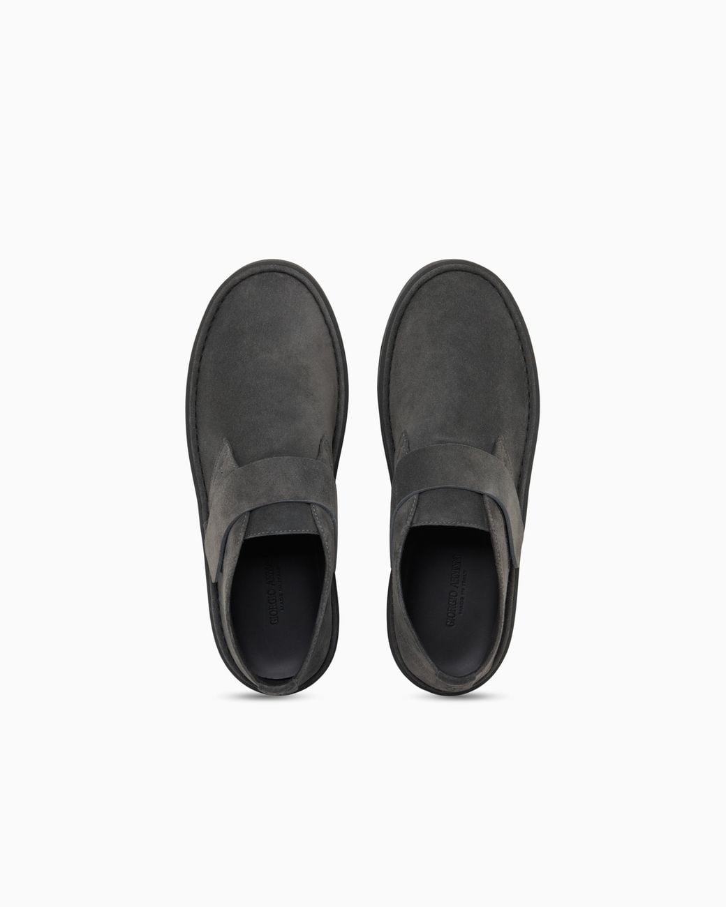 Giorgio Armani White Suede Chukka Boots for men