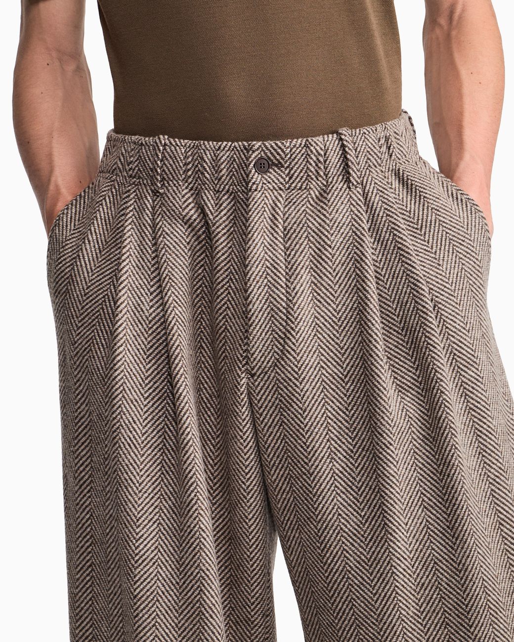 Giorgio Armani Gray Trouser Oversized for men