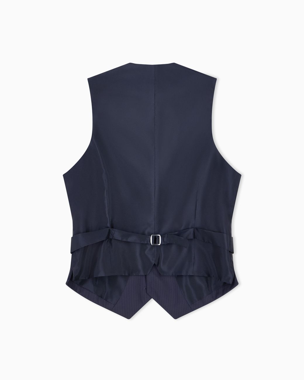 Giorgio Armani Blue Single-Breasted Pinstripe Vest for men