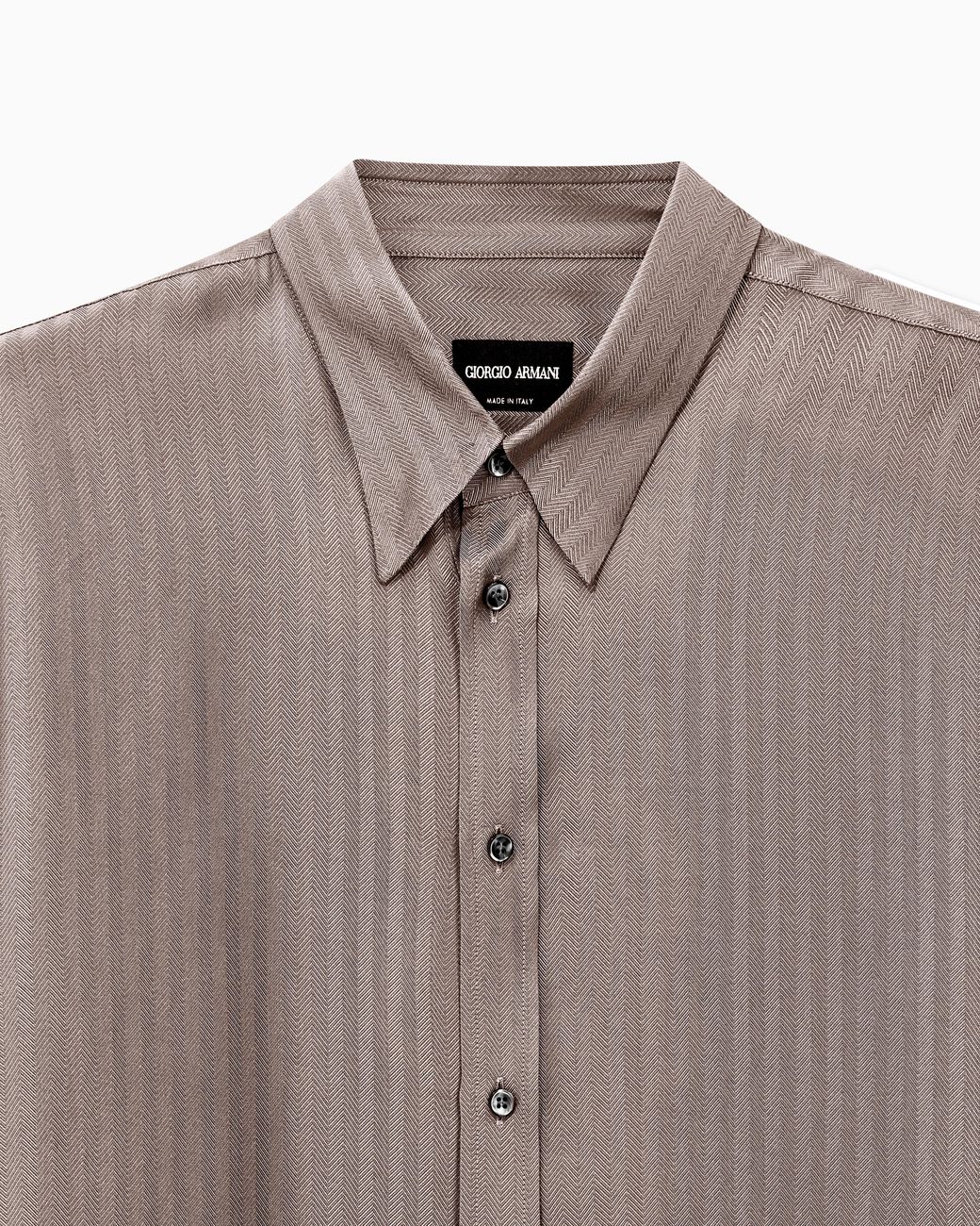 Giorgio Armani Brown Shirt Regular Fit for men