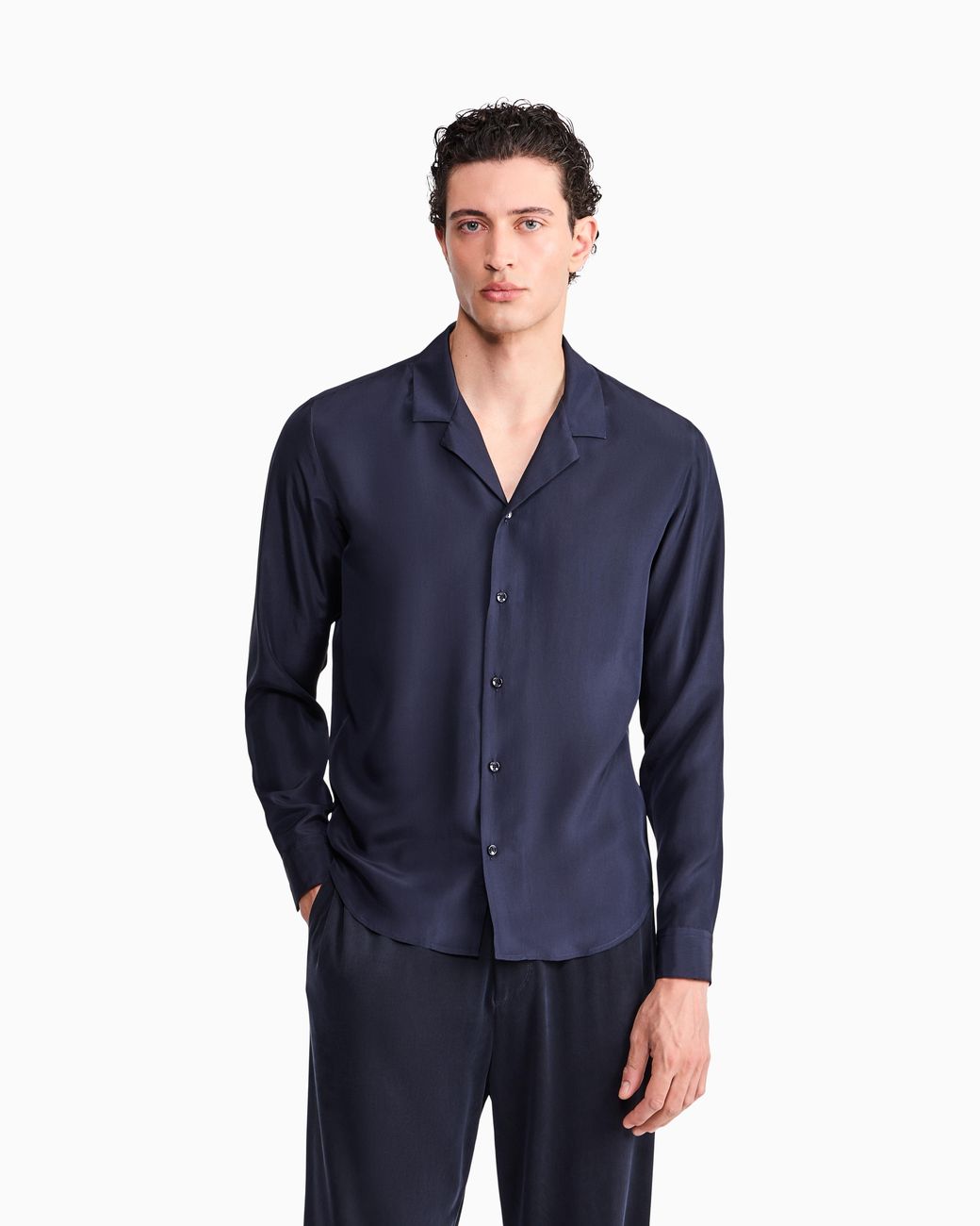 Giorgio Armani Blue Shirt Oversized for men