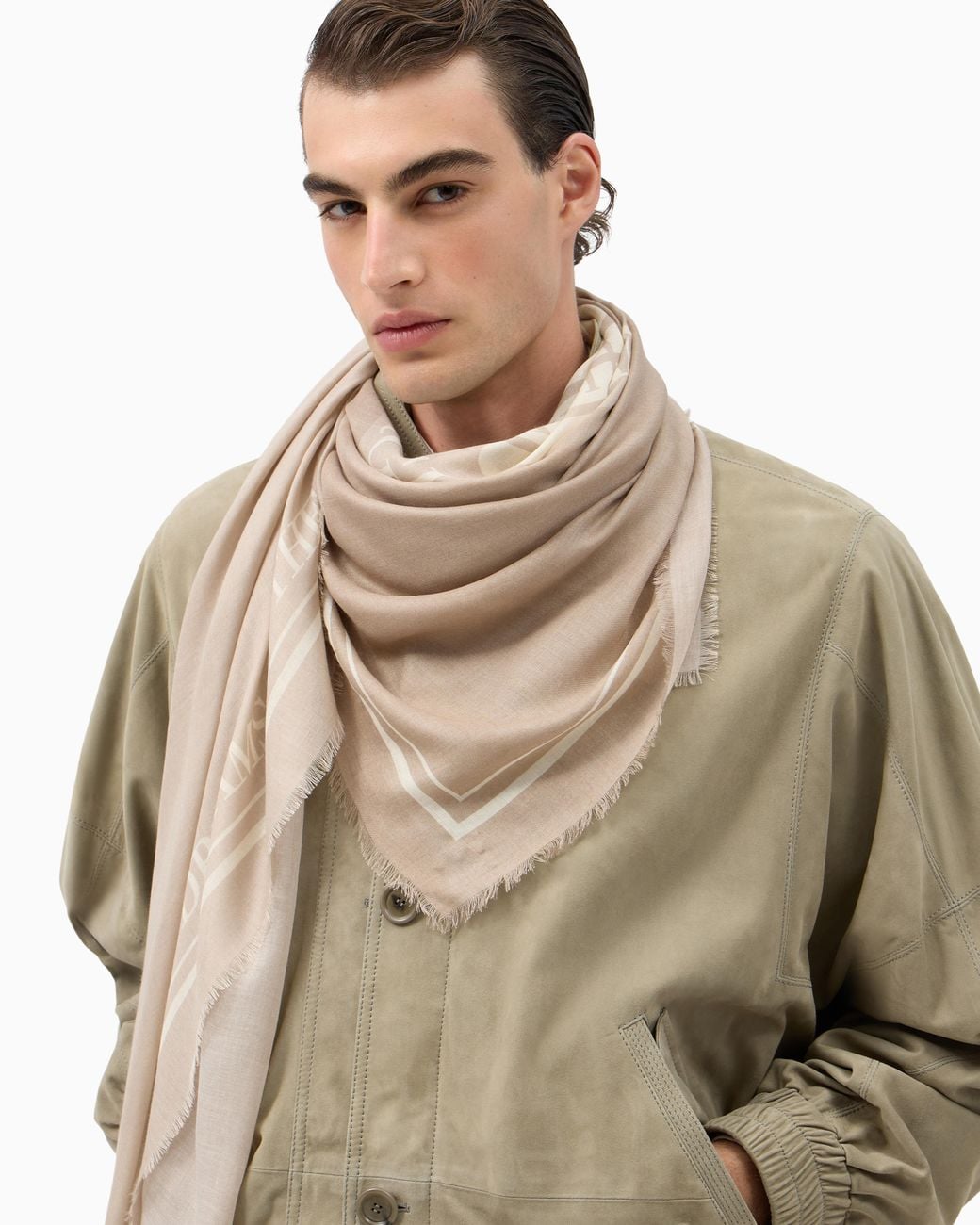 Giorgio Armani Natural X Kith Modal And Cashmere Stole for men