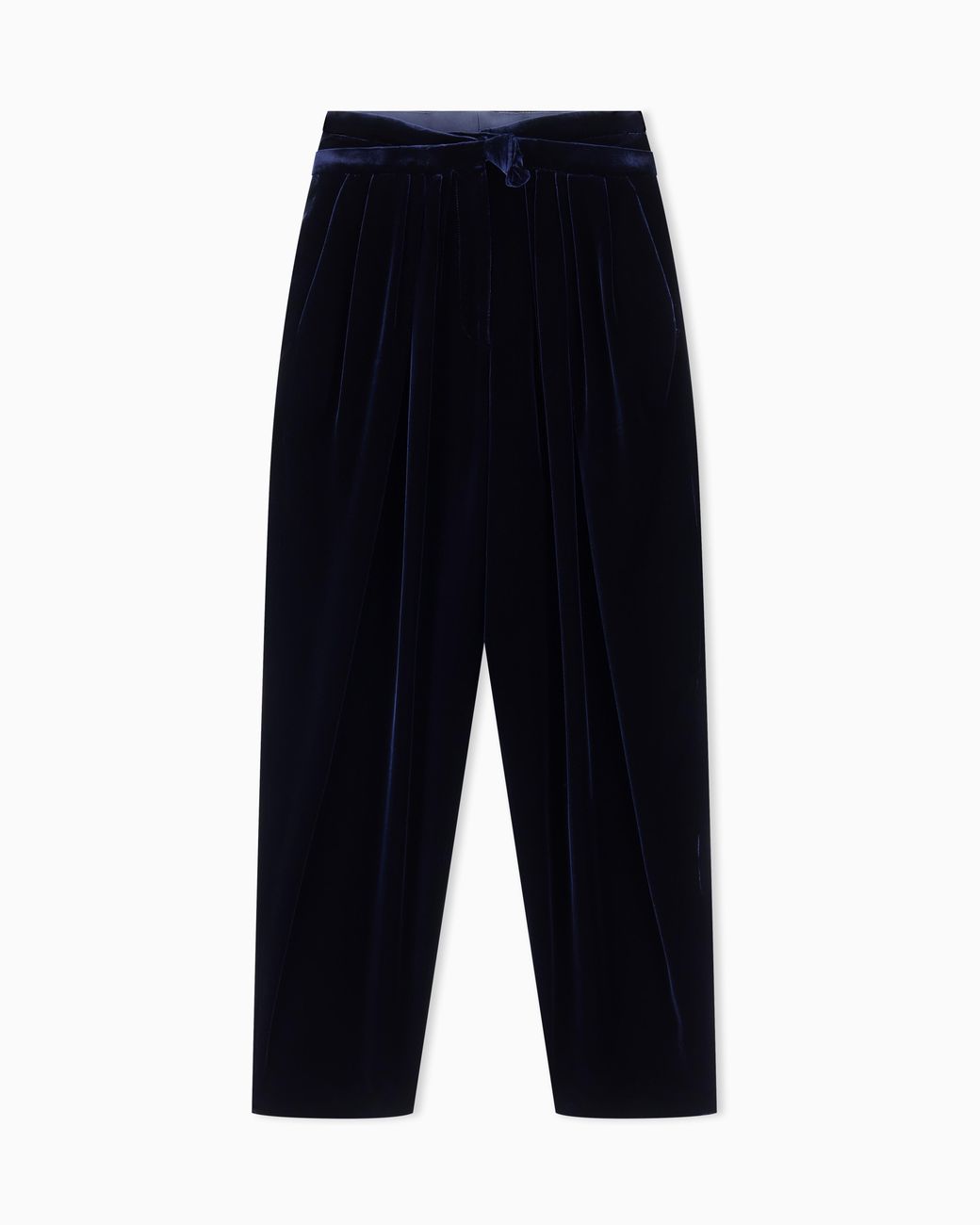 Giorgio Armani Blue Pleated Trousers
