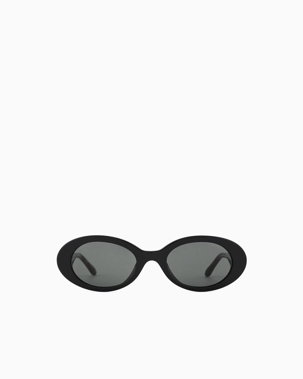 Giorgio Armani White Oval Sunglasses