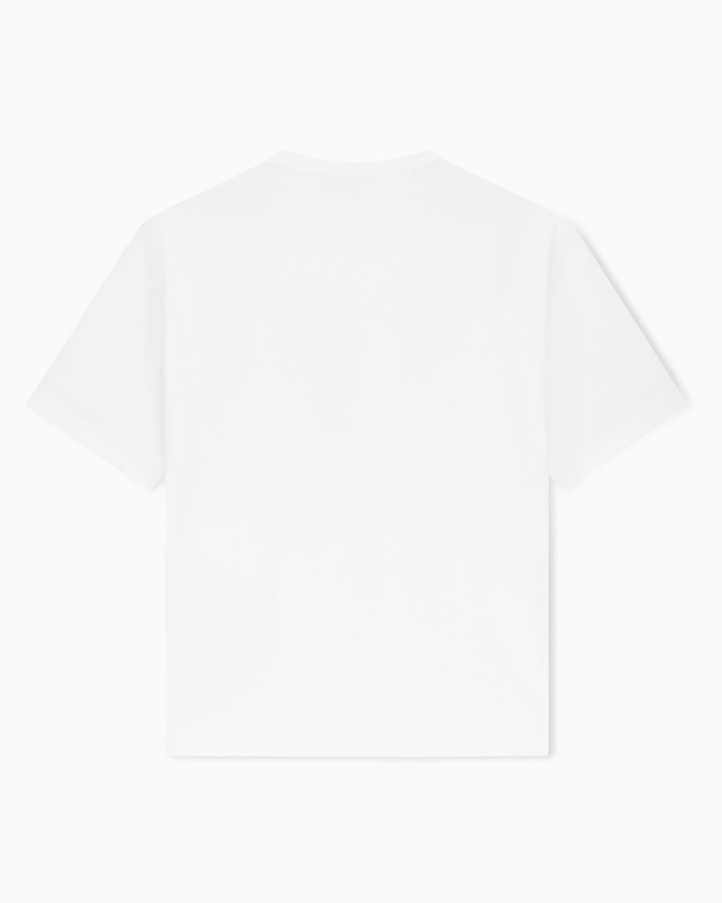 Giorgio Armani White Cotton Interlock-Jersey T-Shirt for men